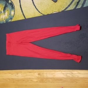 Black Milk matte red stirrup leggings